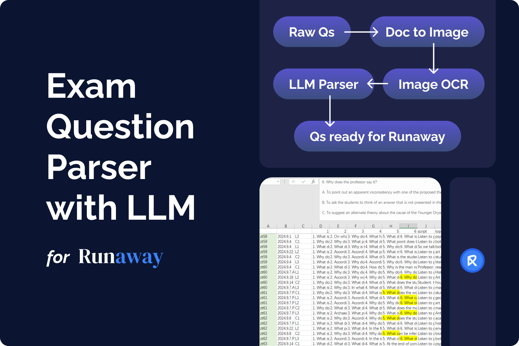 Exam Question Parser with LLM + OCR